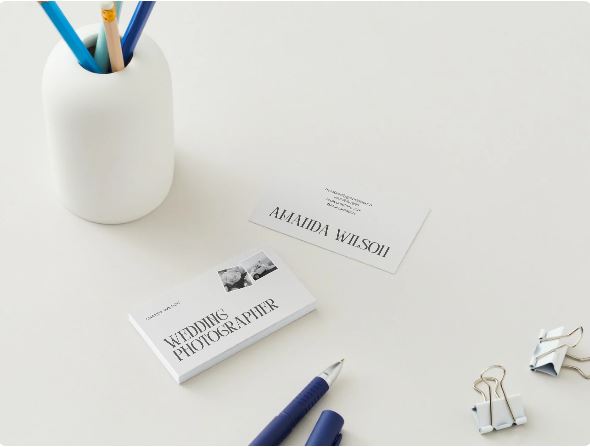 Vintage Photographer Business Card Template – Editable in Canva (Digital Download)