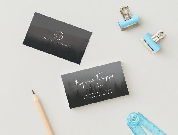Vintage Photographer Business Card Template – Editable in Canva (Digital Download)