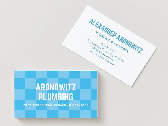 5 Plumbing Services Business Card Templates Bundle β Editable in Canva (Digital Download)