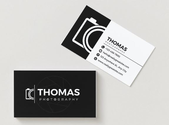 Professional Photography Business Card – Canva Template (Digital Download)