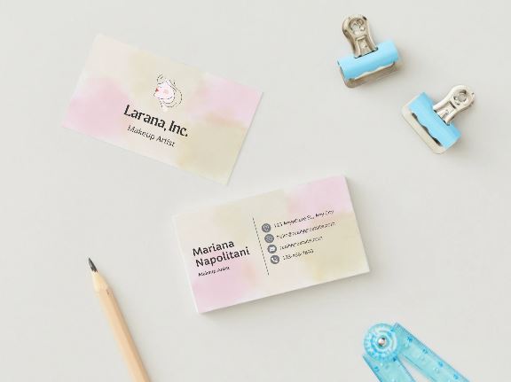 Boho Makeup Artist Business Card Template – Canva Design (Digital Download)