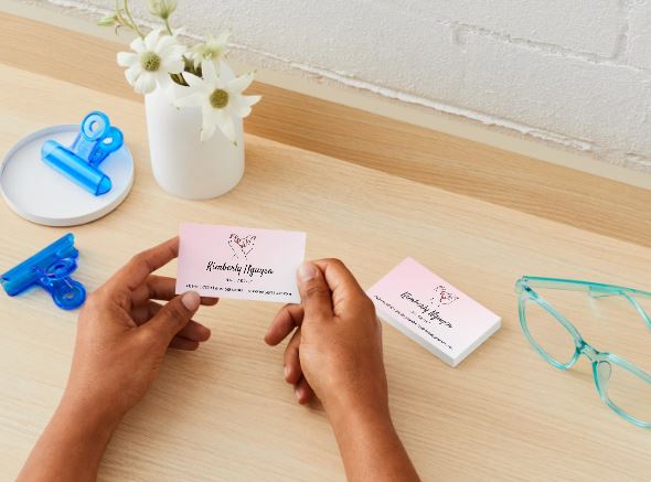 Boho Makeup Artist Business Card Template – Canva Design (Digital Download)