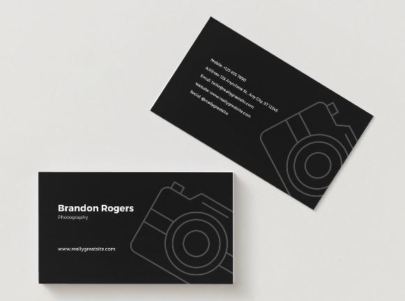 Boho Lifestyle Photographer Business Card – Canva Template (Digital Download)