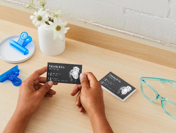 Hair Stylist Business Card Template – Editable in Canva (Digital Download)