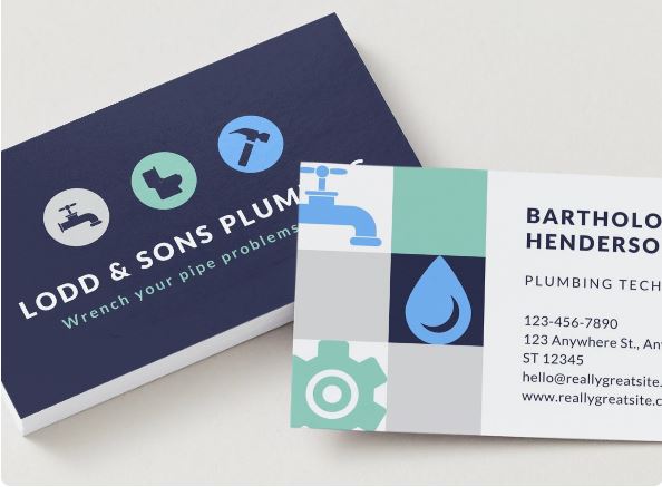 5 Plumber Business Card Templates Bundle – Clean & Professional Canva Design (Digital Download)