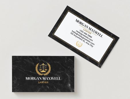 Professional Lawyer Business Cards - Custom Legal Services Branding