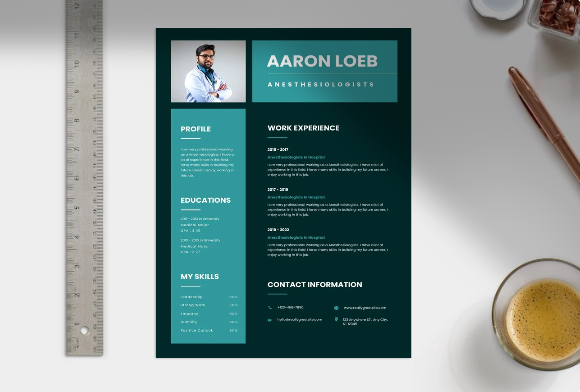 π₯ Medical Doctor Resume Template β Modern & Professional (Digital Download)