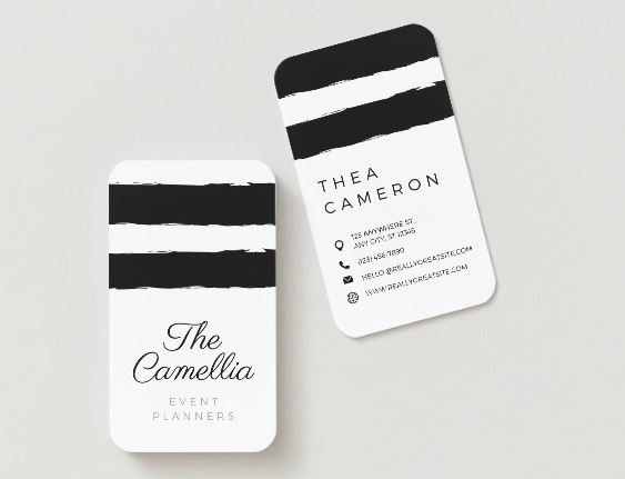 Luxury Gold Event Planner Business Card β Canva Template (Digital Download)