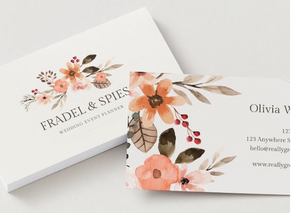 Luxury Gold Event Planner Business Card β Canva Template (Digital Download)