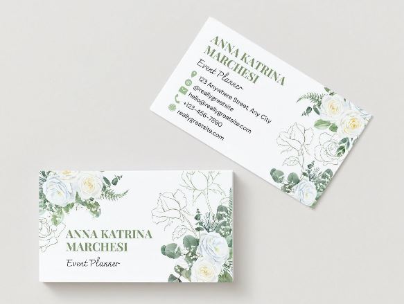 Event Planner Business Card Template โ Editable in Canva (Digital Download)