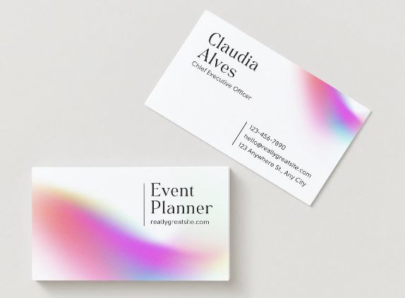 Elegant Event Planner Business Card Template β Editable in Canva (Digital Download)