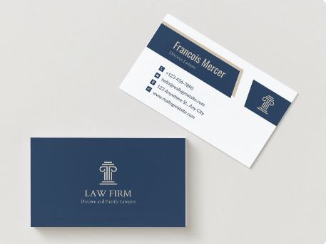 Premium Lawyer Business Cards – Custom Professional Design