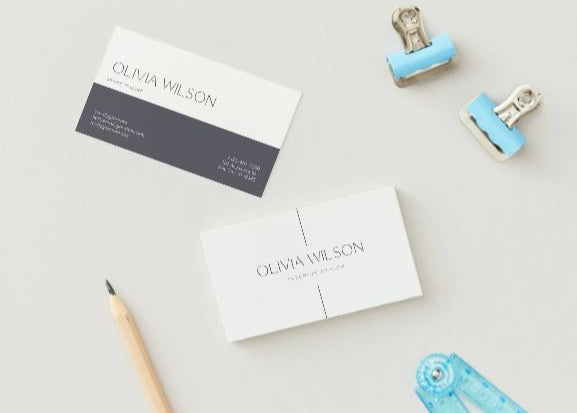 Interior Designer Business Card Template – Modern Editable Canva Design