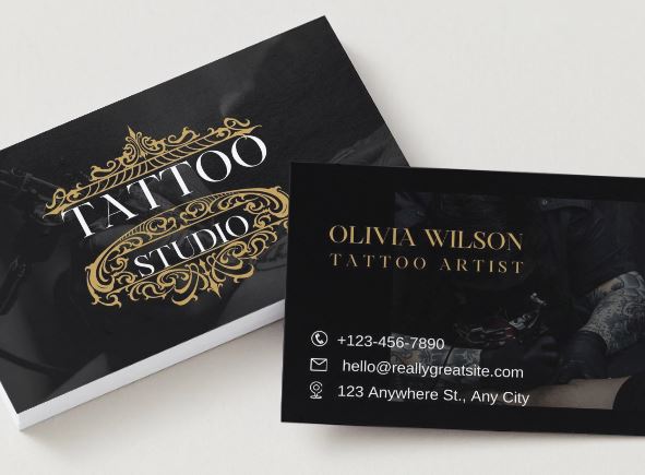 5 Tattoo Artist Business Card Templates Bundle β Canva Editable