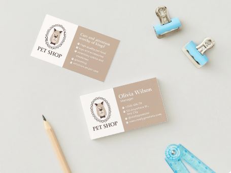 Personalized Pet Trainer Business Card – Custom Dog Trainer & Animal Behaviorist Design