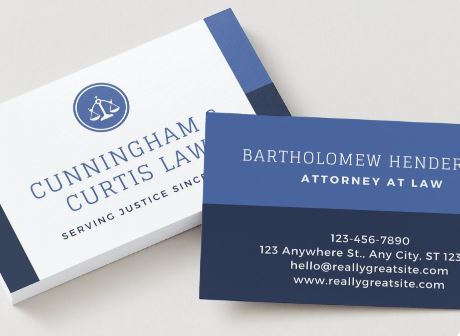 Elegant Lawyer Business Card – Professional Legal Attorney Design