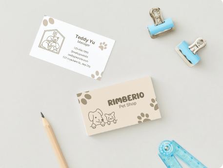 Custom Pet Trainer Business Card β Personalized Dog Trainer & Animal Behaviorist Design
