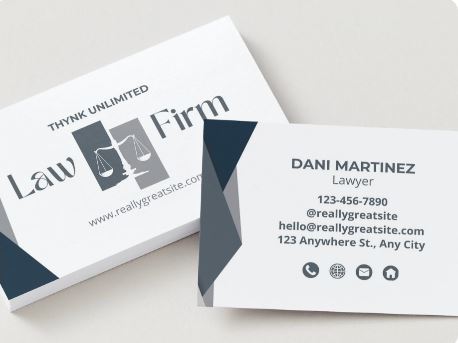 Premium Lawyer Business Cards – Custom Professional Design