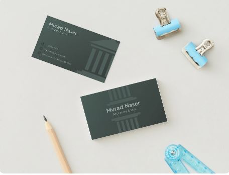 Custom Lawyer Business Cards - Professional & Elegant Legal Branding
