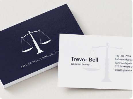 Custom Lawyer Business Cards - Professional & Elegant Legal Branding