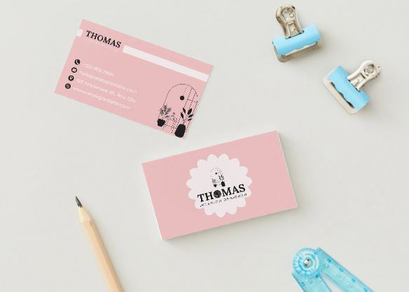 Interior Designer Business Card Template – Modern Editable Canva Design
