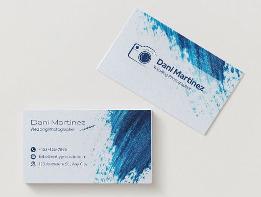 Vintage Photographer Business Card Template – Editable in Canva (Digital Download)
