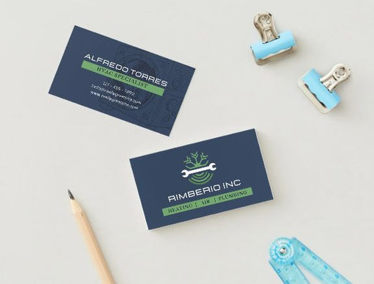 Plumbing Services Business Card Template – Editable in Canva (Digital Download)