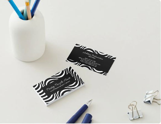 Boho Hair Stylist Business Card Template – Canva Editable (Digital Download)
