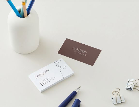 5 Soft Feminine Makeup Artist Business Card Templates Bundle – Canva Editable