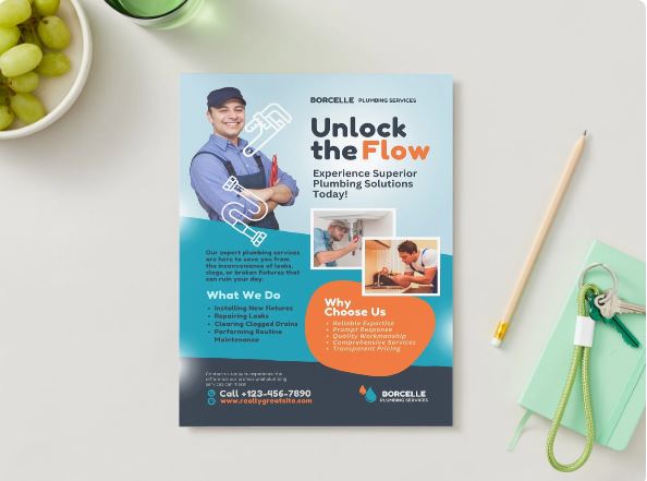 5 Plumbing Services Business Card Templates Bundle – Editable in Canva (Digital Download)
