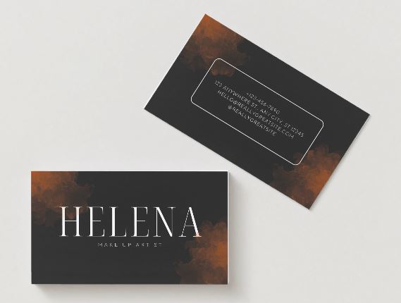 5 Soft Feminine Makeup Artist Business Card Templates Bundle – Canva Editable