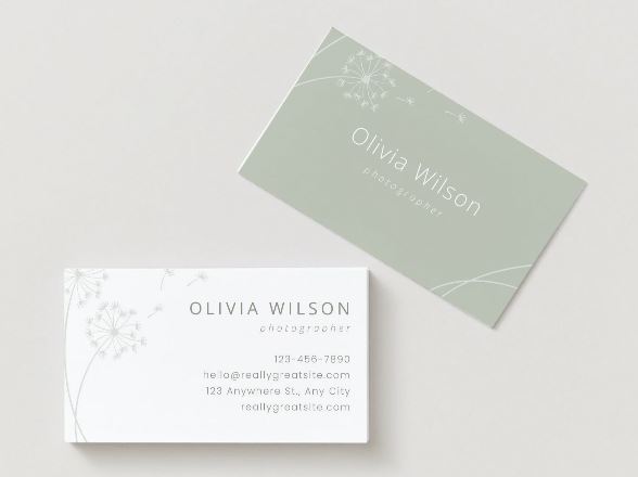 Professional Photography Business Card – Canva Template (Digital Download)