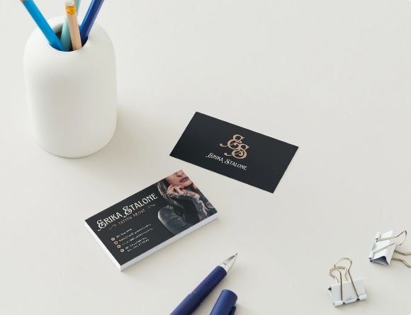 Bold Makeup Artist Business Card Template – Canva Editable (Digital Download)