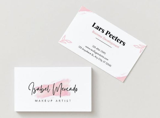 Makeup Artist Business Card Template – Editable in Canva (Digital Download)