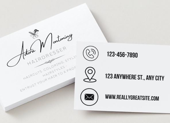 5 Luxury Hair Stylist Business Card Templates Bundle – Editable in Canva