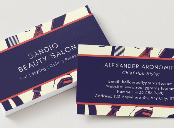 5 Creative Hair Artist Business Cards Bundle – Canva Template (Digital Download)