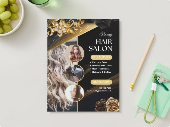 5 Creative Hair Artist Business Cards Bundle – Canva Template (Digital Download)