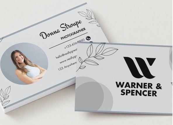 Modern Photographer Business Card Template – Editable in Canva (Digital Download)