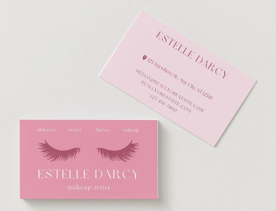 5 Elegant Makeup Artist Business Card Templates Bundle – Editable in Canva (Digital Download)