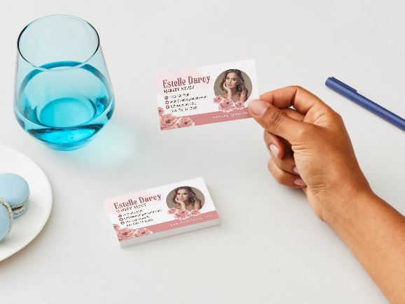 5 Elegant Makeup Artist Business Card Templates Bundle – Editable in Canva (Digital Download)