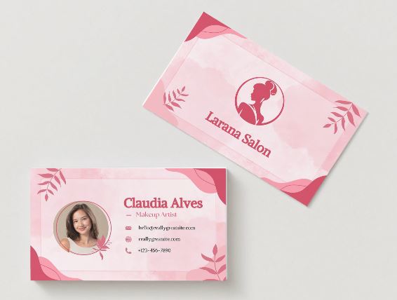 5 Elegant Makeup Artist Business Card Templates Bundle – Editable in Canva (Digital Download)