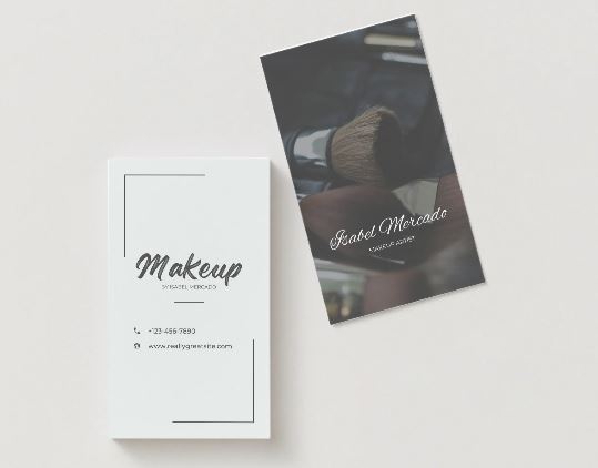 5 Elegant Makeup Artist Business Card Templates Bundle – Editable in Canva (Digital Download)