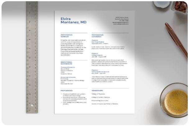 Doctor Resume + Cover Letter Bundle | 4 Editable Templates for Physicians, Residents, IMGs | Professional Canva Designs