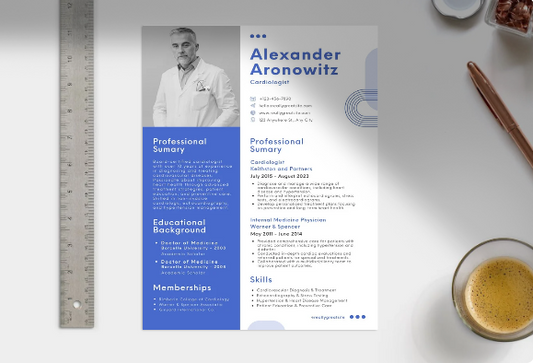 🏥 Medical Doctor Resume Template – Modern &amp; Professional (Digital Download)