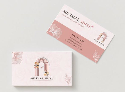 Event Planner Business Card – Canva Template (Digital Download)
