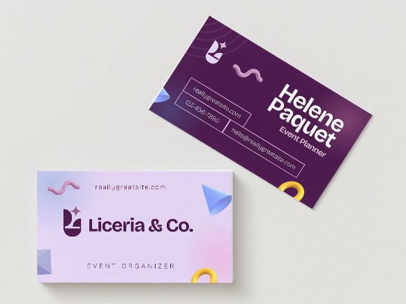 Event Planner Business Card – Canva Template (Digital Download)