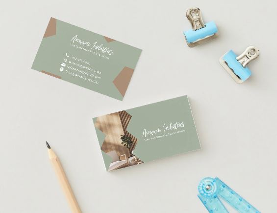 Modern Interior Designer Business Card Template – Canva Editable Download