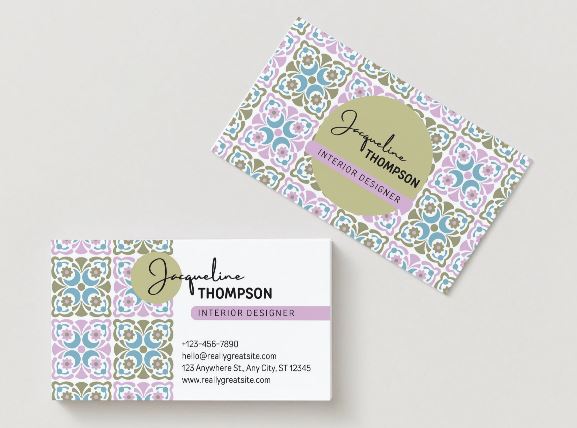 Modern Interior Designer Business Card Template – Canva Editable Download