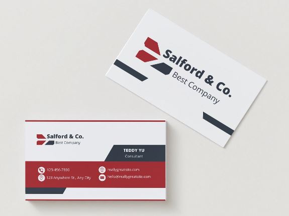 📈 Growth Consultant Business Card Template – Bold Canva Design (Digital Download)
