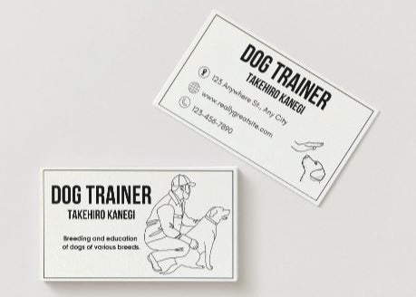 Custom Pet Trainer Business Card – Personalized Dog Trainer & Animal Behaviorist Design